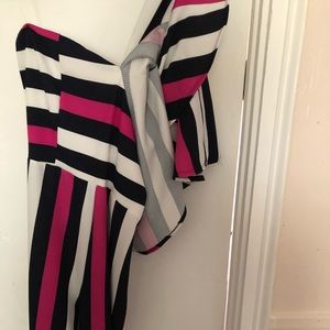 Off the shoulder stripe Jumpsuit